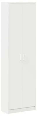 Produktbild von vidaXL Kleiderschrank mit Regal Weiß 55 x 25 x 189 cm Holzwerkstoff