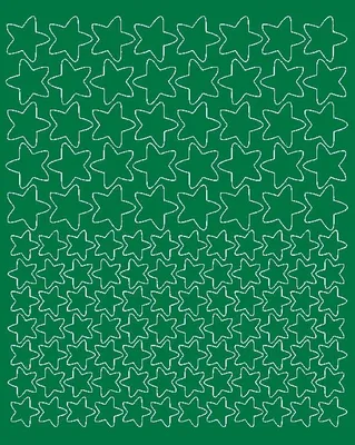 Immagine prodotto di Adesivi per caschi da bicicletta Stelle 124 pezzi verde opaco.