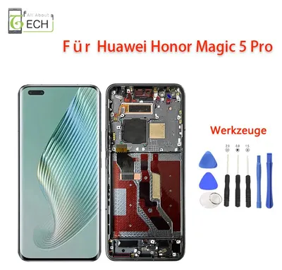 Produktbild von Für Huawei Honor Magic 5 Pro PGT-AN10/PGT-N19 LCD (OLED) Display mit Rahmen