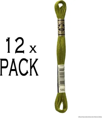 Produktbild von 12x DMC Stickgarn Mouline Special 117MC -580, 6-fädig, 8m, VPE