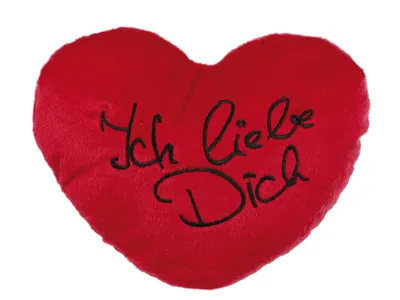 Produktbild von OOTB Rotes Plüschherz, Ich liebe Dich, ca. 35 cm S/L