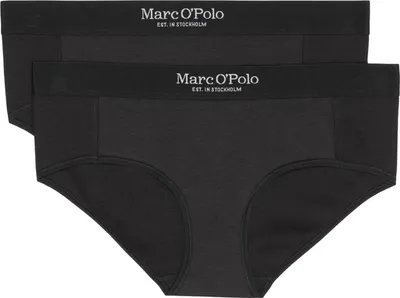 Produktbild von Marc O'Polo Damen Hipster 2-Pack Iconic Rib - Schwarz - Größe S