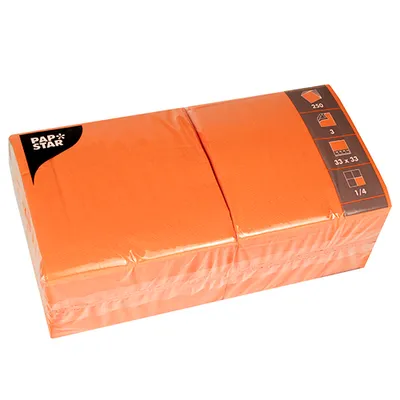 Obrázok produktu pre Papstar 81658, Oranžová, Hodvábny papier, Jednofarebné, 46,5 g/m², 330 mm, 330 mm