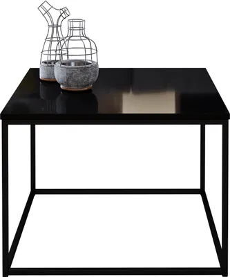 Image de Table basse THADEN 1 – noir / noir brillant