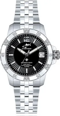 Obrázek produktu pro CHRIS BENZ - Náramkové hodinky pro potápěče - DIAMOND DIVER Black Haven - CB-DD200-S-MBJ