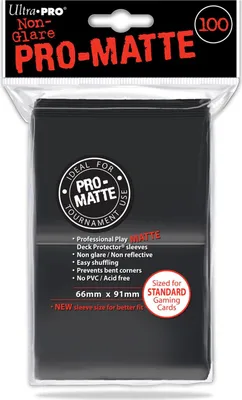 Immagine prodotto di UP Pro-Matte Sleeves nero (100 ct.)