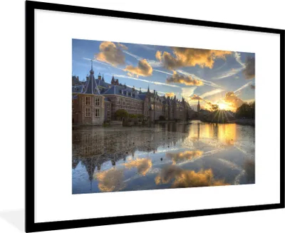 Produktbild von MuchoWow® Gerahmtes Poster Den Haag - Torentje - Sonne 90x60 cm - Poster mit Schwarzem Bilderrahmen Wandposter Rahmen Foto Bilder - Wanddekoration - Fotos