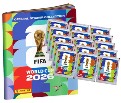 Produktbild von Fifa World Cup 2026 Sticker - WM Sammelsticker - 1 Album + 15 Tüten