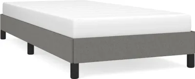 Produktbild von vidaXL Bettgestell ohne Matratze Dunkelgrau 90x200 cm Stoff