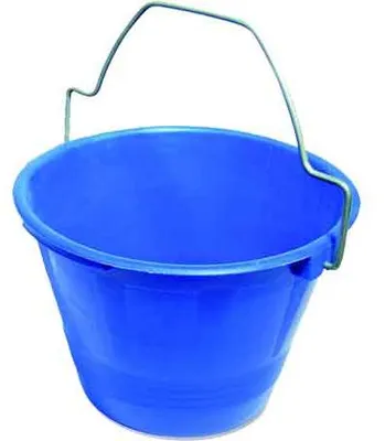 Productafbeelding van Bouwkuip, 12 liter, blauw, met veiligheidsvoorzieningen