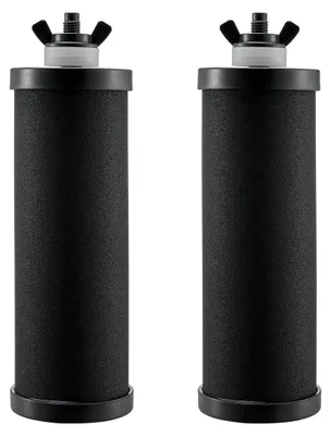 Image de Cartouches de rechange pour filtres à eau, cartouches de purification, cartouches de charbon actif, filtre à eau facile à remplacer, système de filtration par gravité, compatible avec la plupart des marques, lot de 2, noir