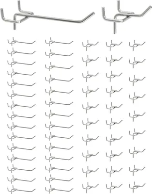 Produktbild von 60X Lochwandhaken, Stecktafel Haken Werkzeugwand Haken für Verkaufsdisplays (5cm, 10cm)