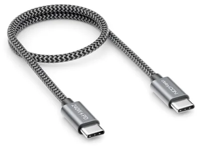 Produktbild von deleyCON 0,30m 240W USB-C Ladekabel Schnellladekabel Kurz PD3.1 USB-C auf C Kabel für iPhone 17 16 15 Pro Max Air Galaxy A16 A17 A56 S26 S25 S24 S23 Pixel iPad Pro MacBook AirPods Tablet Switch PS5