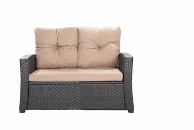 Obrázok produktu pre Ratanový vankúš na pohovku-Béžová| vydanie pre 2 osoby | rozmery 112x52x7, 2*56x50| Vankúš na pohovku| Vankúše na záhradný nábytok