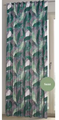 Produktbild von Fertigschal verdeckte Schlaufen "Leccio" - Größe (HxB): 245x135cm Farbe: Grün