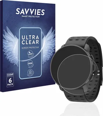 Produktbild von 6x Für Suunto 9 Peak Pro Schutzfolie Savvies Displayschutz Display Schutz Folie Klar Transparent