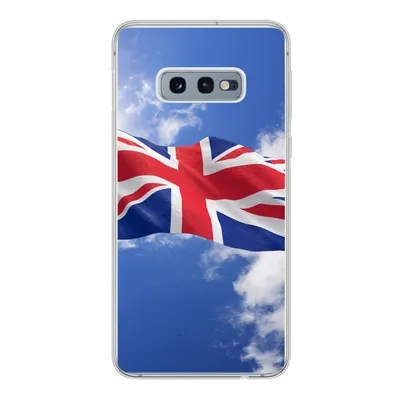 Produktbild von MuchoWow® Handyhülle Schutzhülle Hülle für Samsung Galaxy S10e Die Flagge des Vereinigten Königreichs weht am Himmel Silikon Softcase Handy Hülle - Handy
