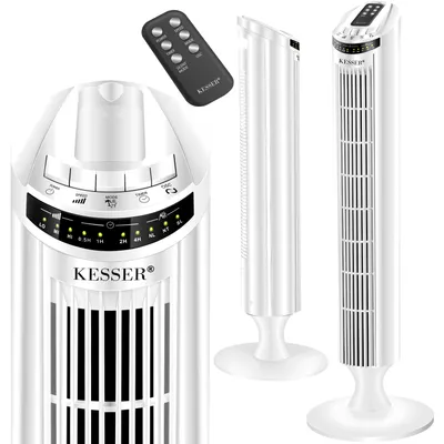 Immagine prodotto di KESSER - Ventilatore a torre con telecomando, display LED, ventilatore da pavimento, aria condizionata