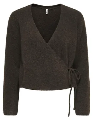 Produktbild von Only ONLLIVA LS V-NECK WRAP KNT Chocolate M