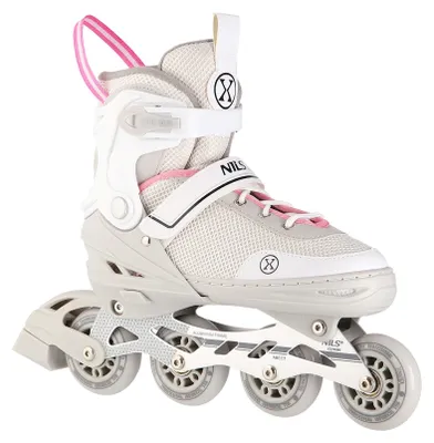 Produktbild von Nh18188A 2In1 Grau-Rosa Grösse L (39-43) Rollschuhkufen Mit Hockey-Ärmel Nils Extreme