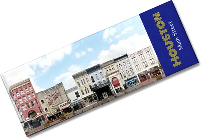 Produktbild von streetline Houston Main Street Panorama Souvenir Magnet