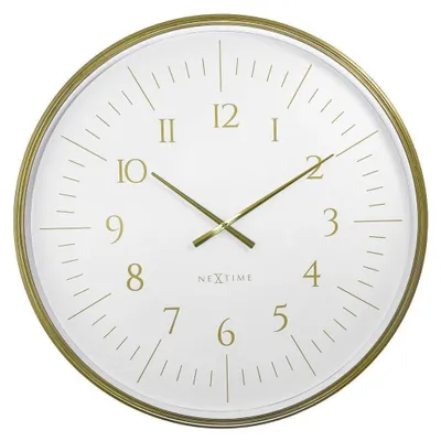 Produktbild von Wanduhr 77 cm Gold/Weiß/Schwarz – Design, leise, modern