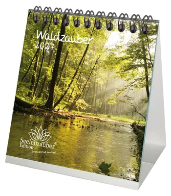 Produktbild von Waldzauber Tischkalender 10x10cm für 2027 Baum Bäume Wald Natur - Seelenzauber