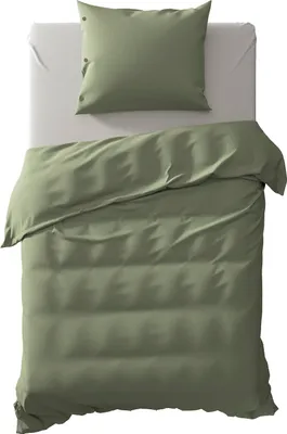 Produktbild von Percale Bettwäsche 135 Army Green