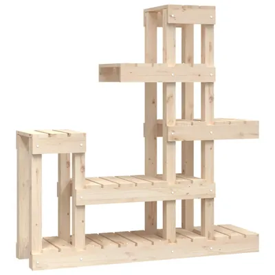 Zdjęcie produktu dla vidaXL Stojak na rośliny 92x25x97 cm lite drewno sosnowe