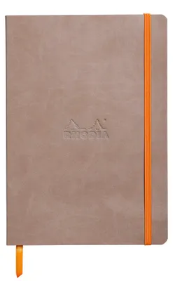 Image de RHODIA Carnet de notes RHODIARAMA DIN A5 quadrillé taupe 80 feuilles