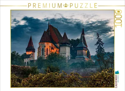 Produktbild von CALVENDO Puzzle Kirchenburg Birthälm 1000 Teile Puzzle quer | 1000 Teile Lege-Größe 64x48cm Foto-Puzzle für glückliche Stunden
