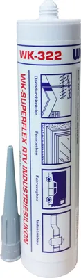 Produktbild von Wekem WK 322 Superflex Industriesilikon grau 310 ml