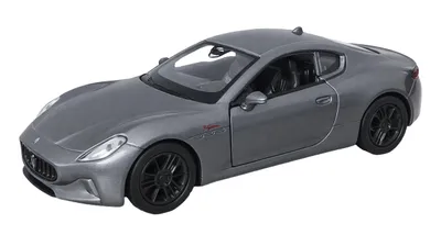 Produktbild von Maserati GranTurismo Folgore Modellauto aus Metall mit Rückzug Modell Auto Spielzeugauto 34 (Grau)