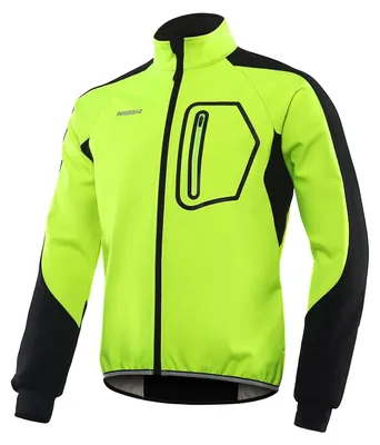 Image de Vêtements de vélo en polaire pour hommes, imperméables et coupe-vent