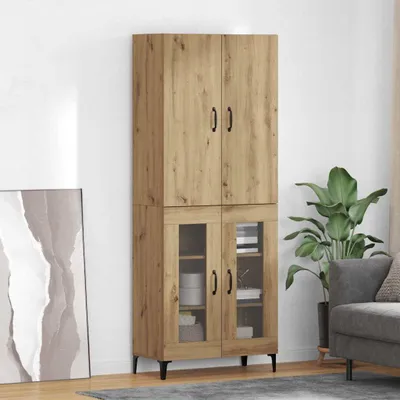 Obrázok produktu pre vidaXL Highboard Artisan dub 69,5 x 34 x 180 cm Materiál na báze dreva