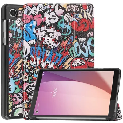Produktbild von Für Lenovo Tab M8 4. Gen 3folt Wake UP Smart Cover Tasche Motiv 1 Etuis Hülle