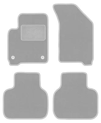 Productafbeelding van Velours automatten voor Fiat Freemont 2011-2016 (crossover) – 4-delig, grijs, op maat – Wielganizator OSLO