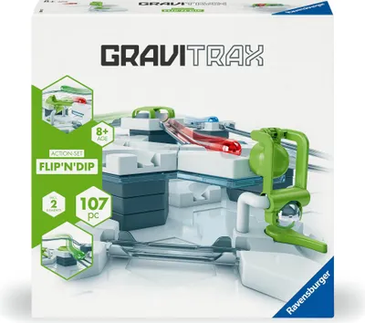 Immagine prodotto di Ravensburger 27485 - GraviTrax Actionset Flip`n'Dip - Set iniziale GraviTrax - Gioco di costruzione e corsa di biglie da 8 anni, giocabile da solo