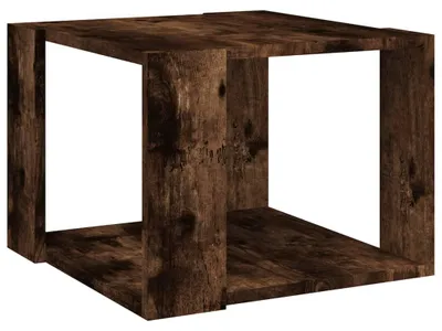 Obrázok produktu pre vidaXL Konferenčný stolík Smoked Oak 40x40x30 cm Materiál dreva