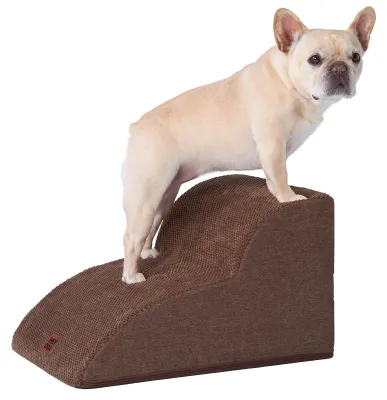 Immagine prodotto di Scala per cani con 2 gradini - Realizzata in schiuma - 40x50x30 cm - Marrone