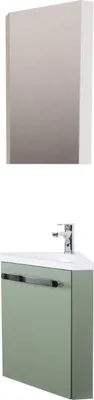 Produktbild von SKINO Eckwaschbecken + Badezimmerschrank