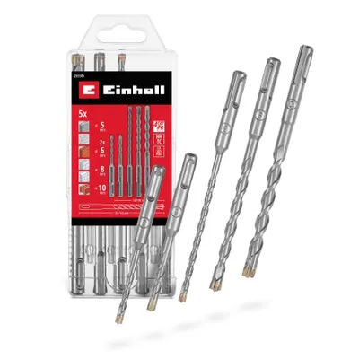 Produktbild von Einhell 5-tlg. SDS Plus Hammerbohrer-Set, 4-Cut, 110/160 mm, Ø 5–10 mm