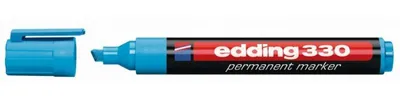 Produktbild von Edding Foliopis Permanentmarker Schrägspitz hellblau