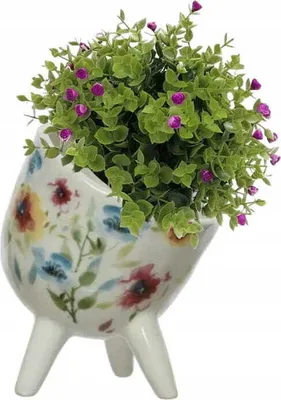 Immagine prodotto di Vaso da fiori in Vetroceramica con piedini decorativi