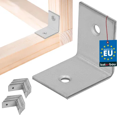 Produktbild von KOTARBAU® 25 Stk. Winkelverbinder 30x30x25mm verzinkter Stahl Silber Schwerlastwinkel Balkenverbinder Möbelwinkel Winkelblech Holzverbinder Regalwinkel Winkel Verzinkt Stabil Langlebig Stahlwinkel