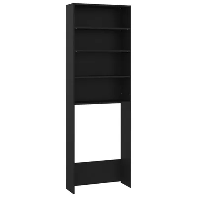 Immagine prodotto di vidaXL Armadio per lavatrice nero 64x24x190 cm