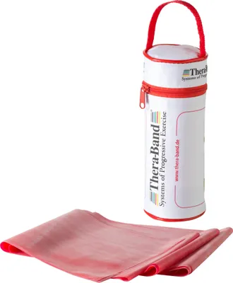 Zdjęcie produktu dla THERA-BAND THERABAND ÜBUNGSBAND IN RV-TASCHE 2 mittel stark, rot -