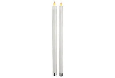 Image de BEST SEASON 2 LED Leuchterkerzen Twinkle 30x5cm weiß