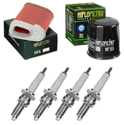 Obrázok produktu pre Servisná sada pre Honda CBR 1000 F 1987–1992: vzduchový filter, olejový filter, zapaľovacie sviečky od pamoto –