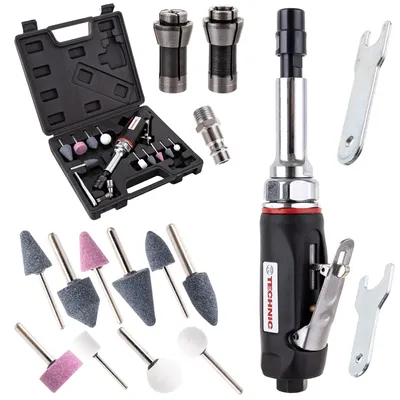 Produktbild von Pneumatischer Schleifer mit geradem Schaft, 3,6 mm langer Flansch, 75 mm